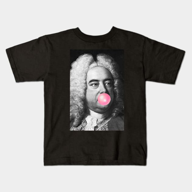 George Frideric Handel Kids T-Shirt by TheMusicophile